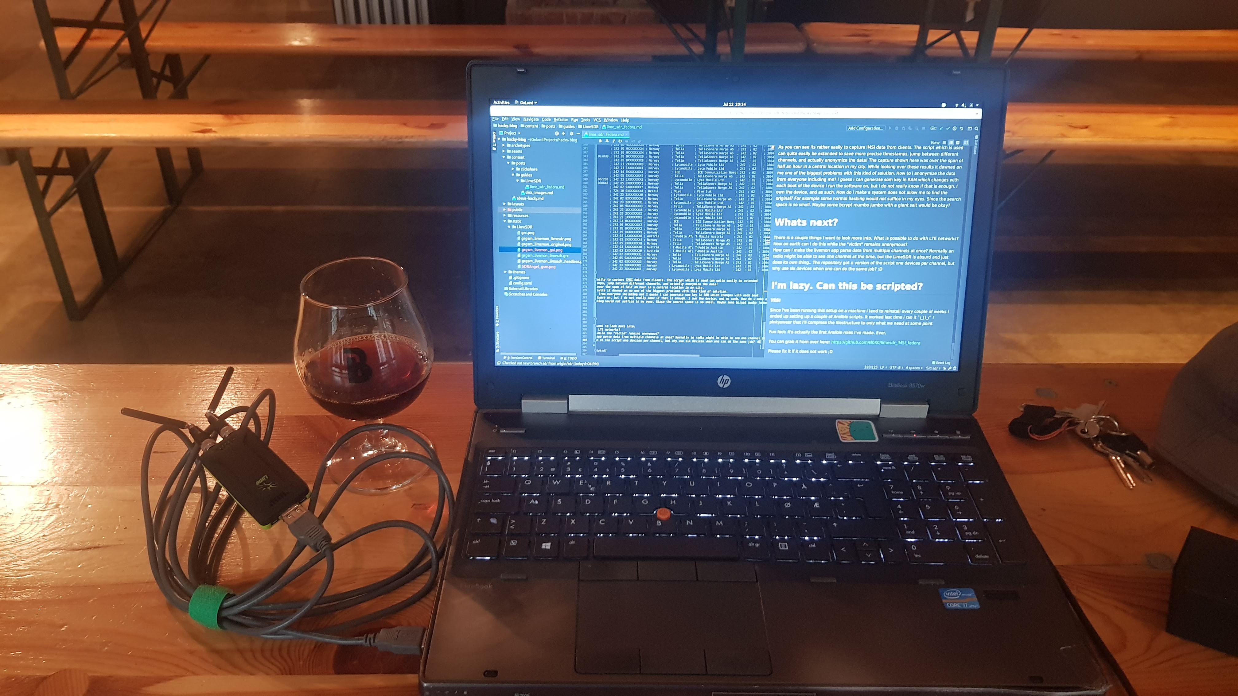 picture of the setup